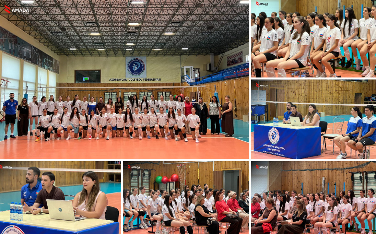AMADA yeniyetmə voleybolçularla maarifləndirici görüş keçirib 