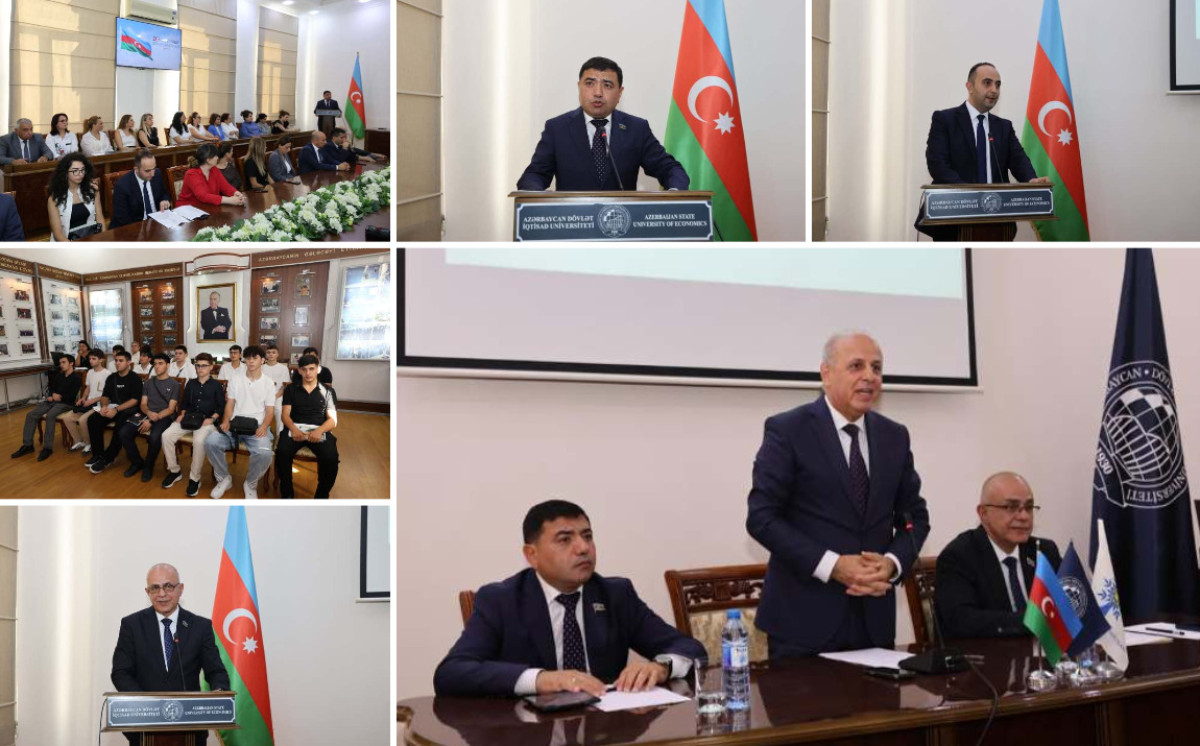 UNEC-də “Azərbaycanın Dövlət Suverenliyi: tarixi, hüquqi və siyasi aspektlər” mövzusunda tədbir keçirilib 
