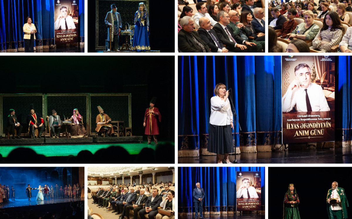 İlyas Əfəndiyevin anım günü Azərbaycan Dövlət Akademik Milli Dram Teatrında qeyd olunub 
