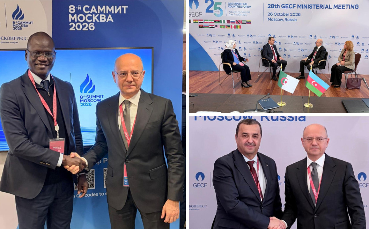 Energetika naziri GECF tədbirləri çərçivəsində Əlcəzair və Seneqaldan olan həmkarları ilə görüşüb 