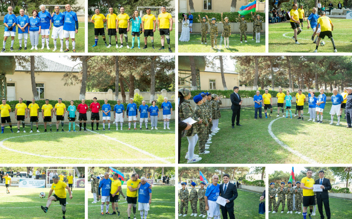 Ahıllarla müharibə ilə əlaqədar əlilliyi olan şəxslər arasında futbol yarışı keçirildi 