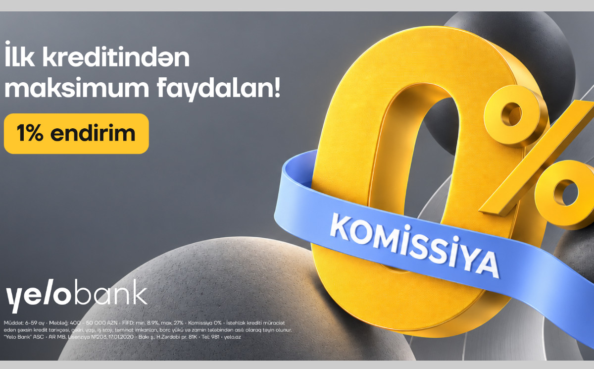 1% discount and 0% commission on your first loan application! 