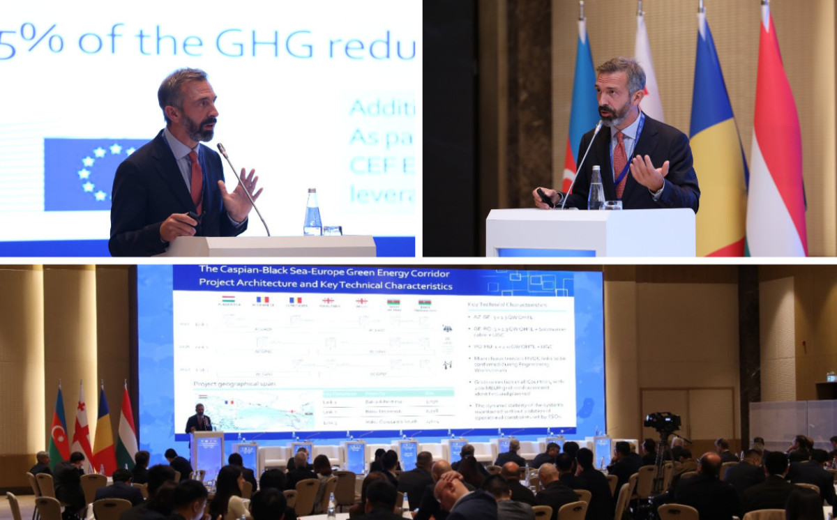 Results of the Feasibility Study for the Caspian-Black Sea-Europe Green Energy Corridor Project was presented 