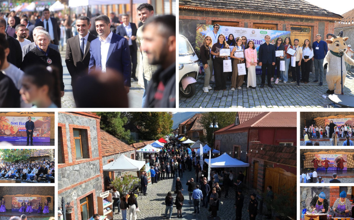 Qax rayonunda “Şən Bazar” festivalı keçirilib 