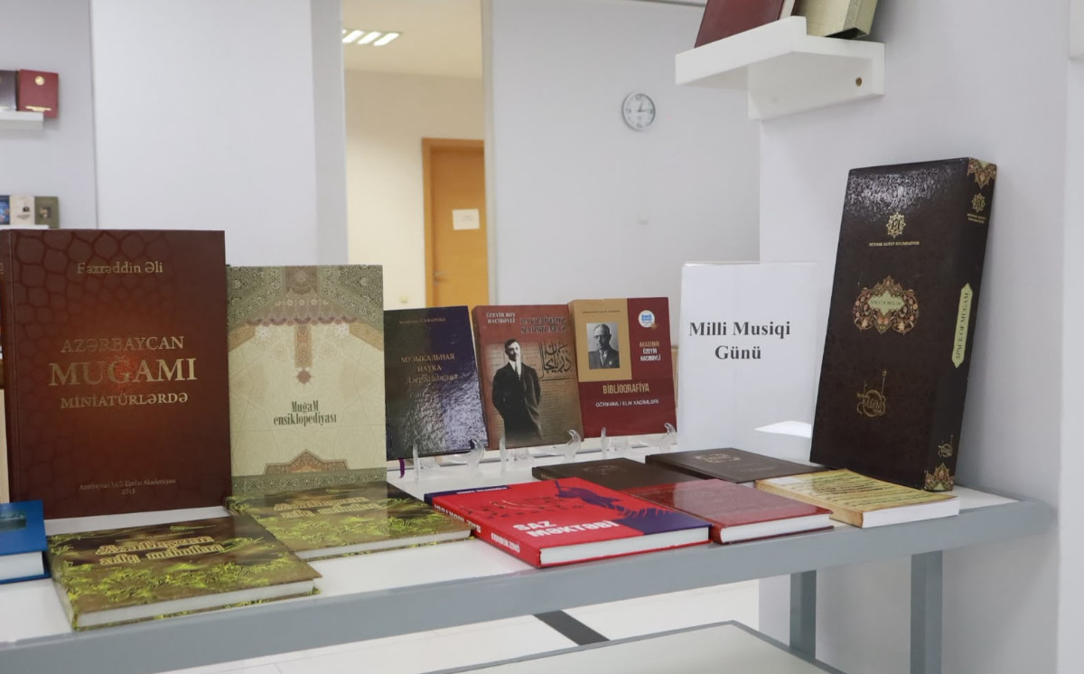 Mərkəzi Elmi Kitabxanada Milli Musiqi Gününə həsr olunmuş sərgi açılıb 