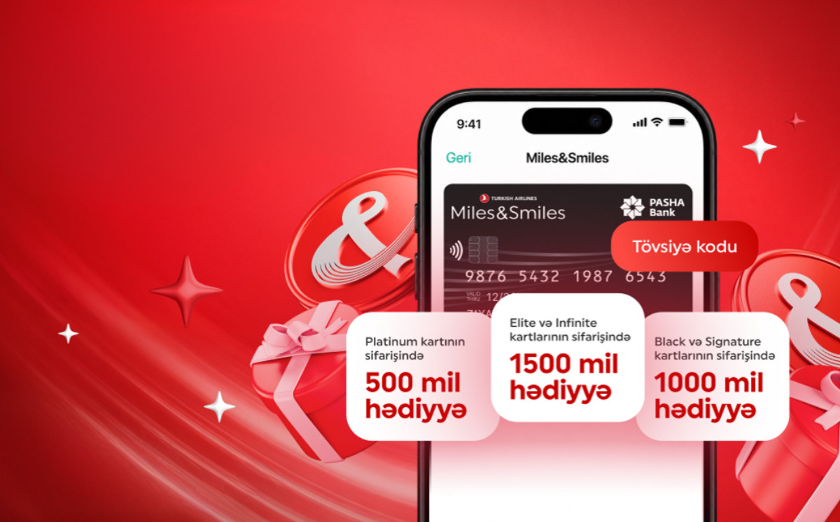 PASHA Bank launches new bonus miles program for Miles&Smiles PASHA Bank cardholders 