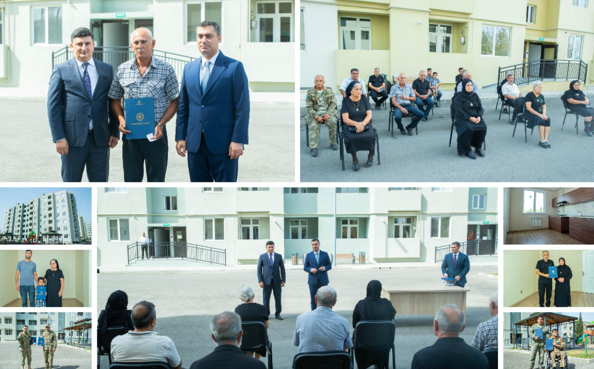 Şəhid ailələri və müharibə ilə əlaqədar əlilliyi olan şəxslərə daha 50 mənzil verildi 