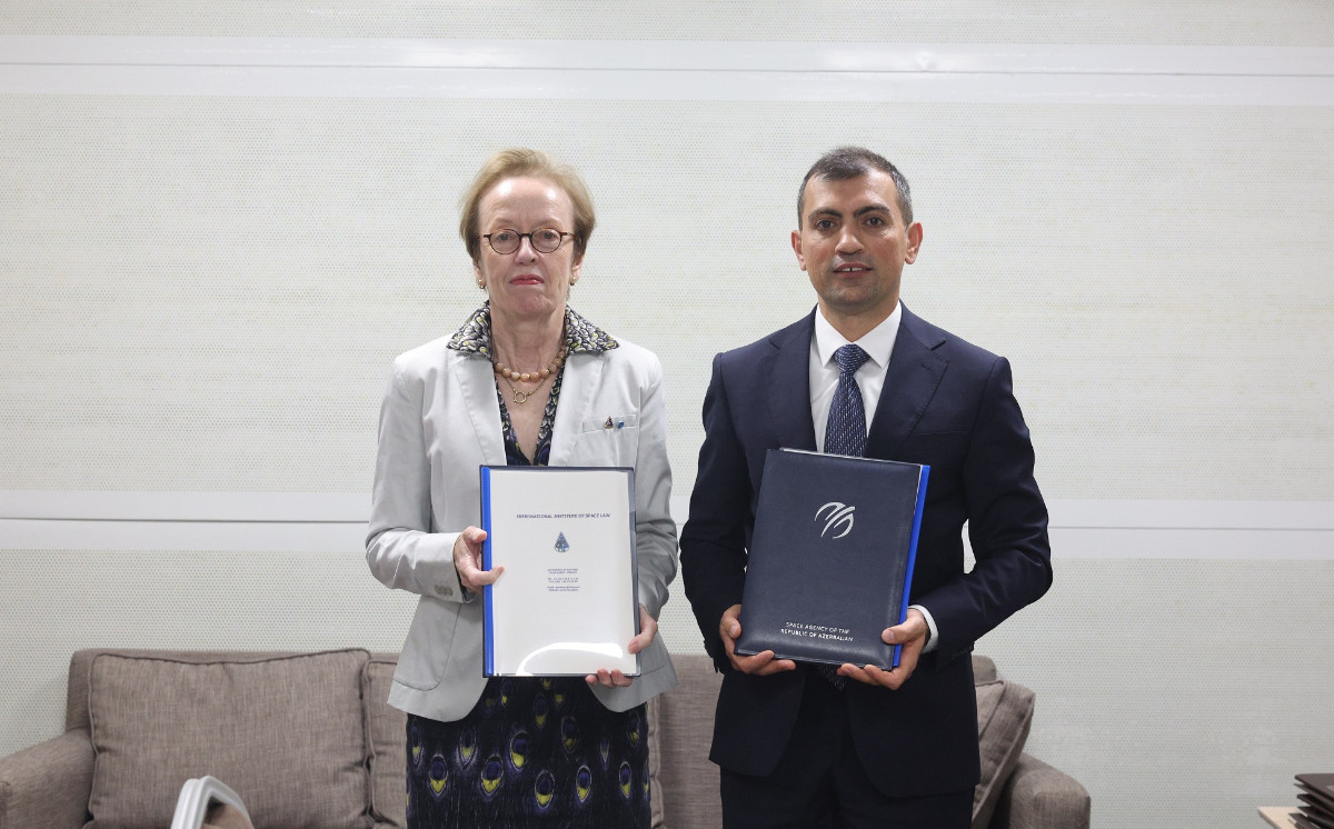 Azərkosmos və Beynəlxalq Kosmik Hüquq İnstitutu arasında əməkdaşlıq memorandumu imzalanıb 