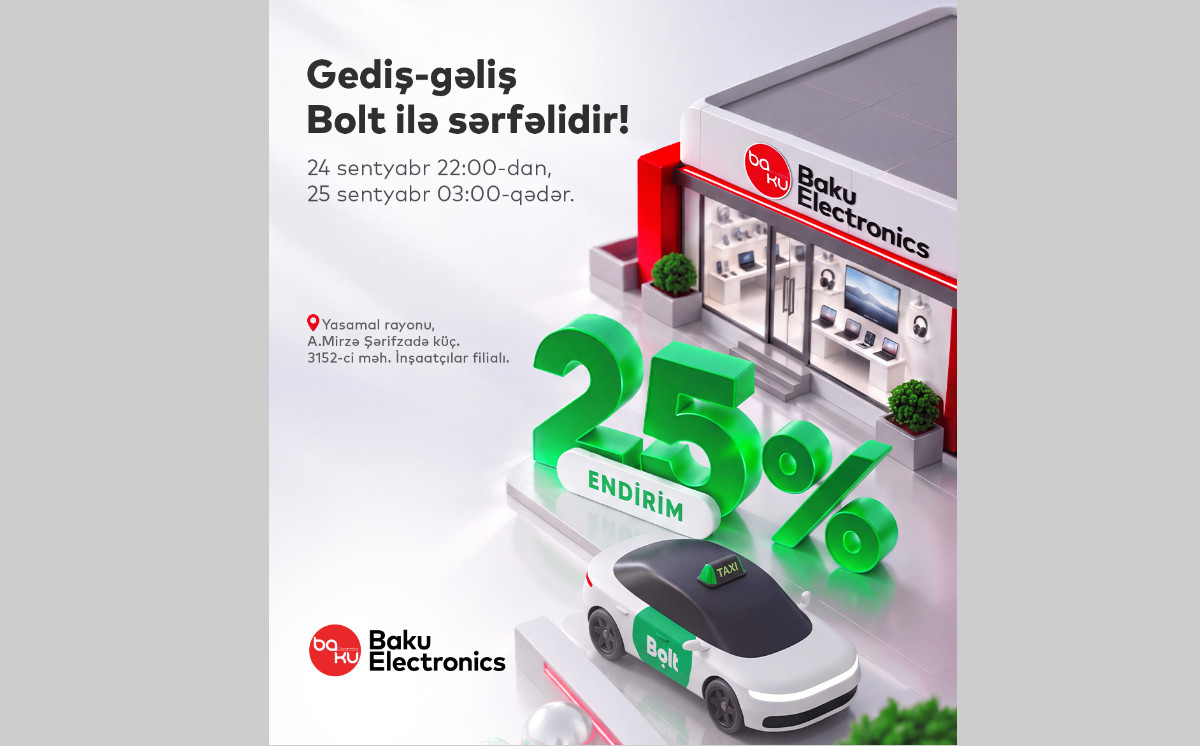 Bolt for Business - партнёр Baku Electronics в ночь старта продаж новых iPhone 