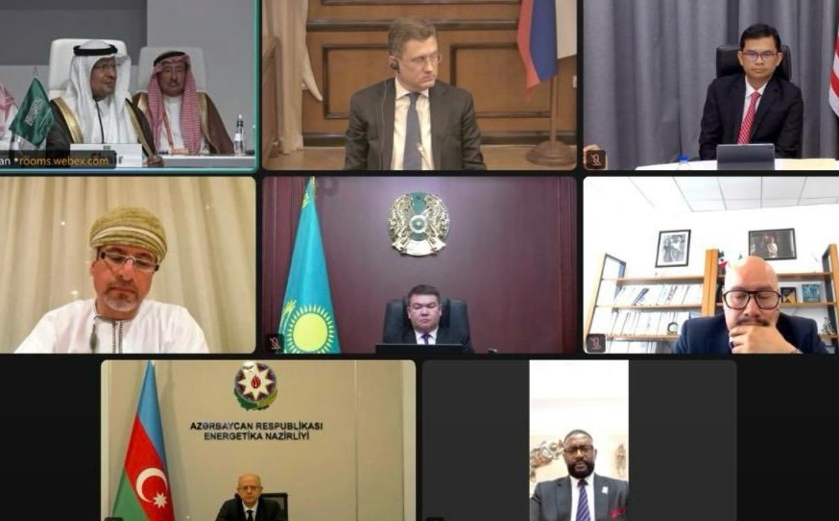 Energetika naziri Pərviz Şahbazov OPEC və qeyri-OPEC ölkələrinin nazirlərinin onlayn iclasında iştirak edib 