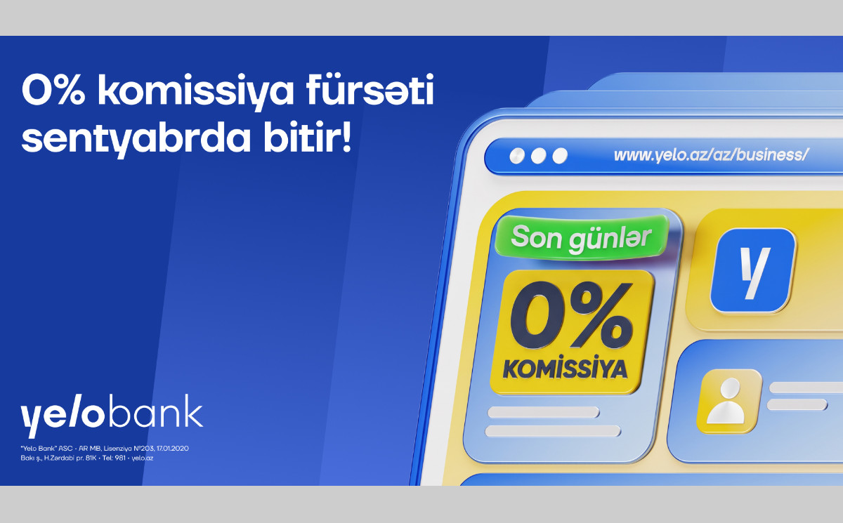 Join Yelo Bank’s business campaign with 0% commission! 