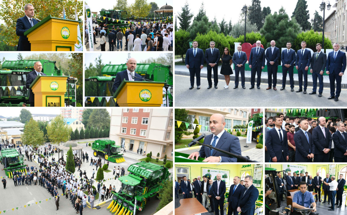 “John Deere” şirkətinin müasir kənd təsərrüfatı texnologiyaları ADAU-da təqdim olunub 