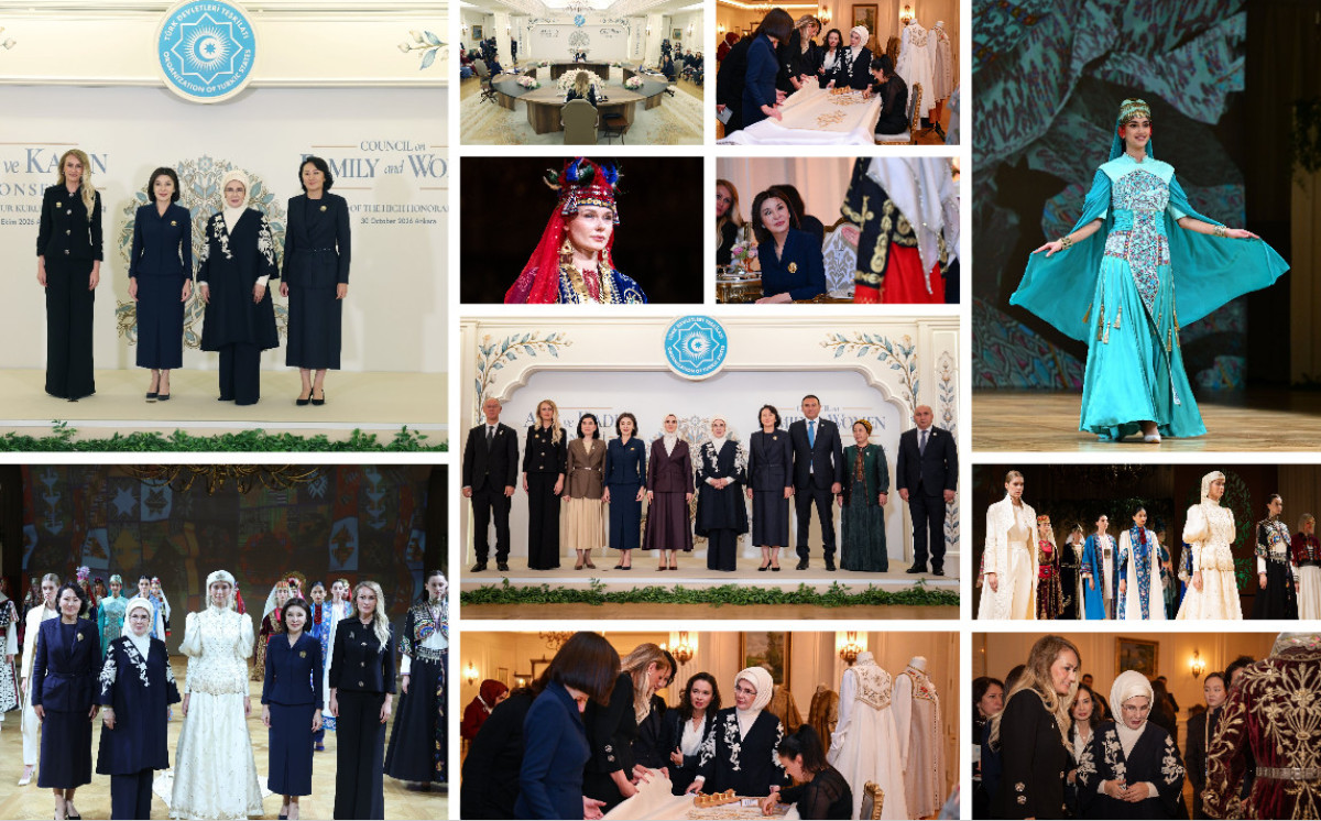Əminə Ərdoğan Türk Dövlətləri Təşkilatının Ailə və Qadın Şurasının ilk Fəxri Himayəçilik Komitəsinin iclasında çıxış edib 