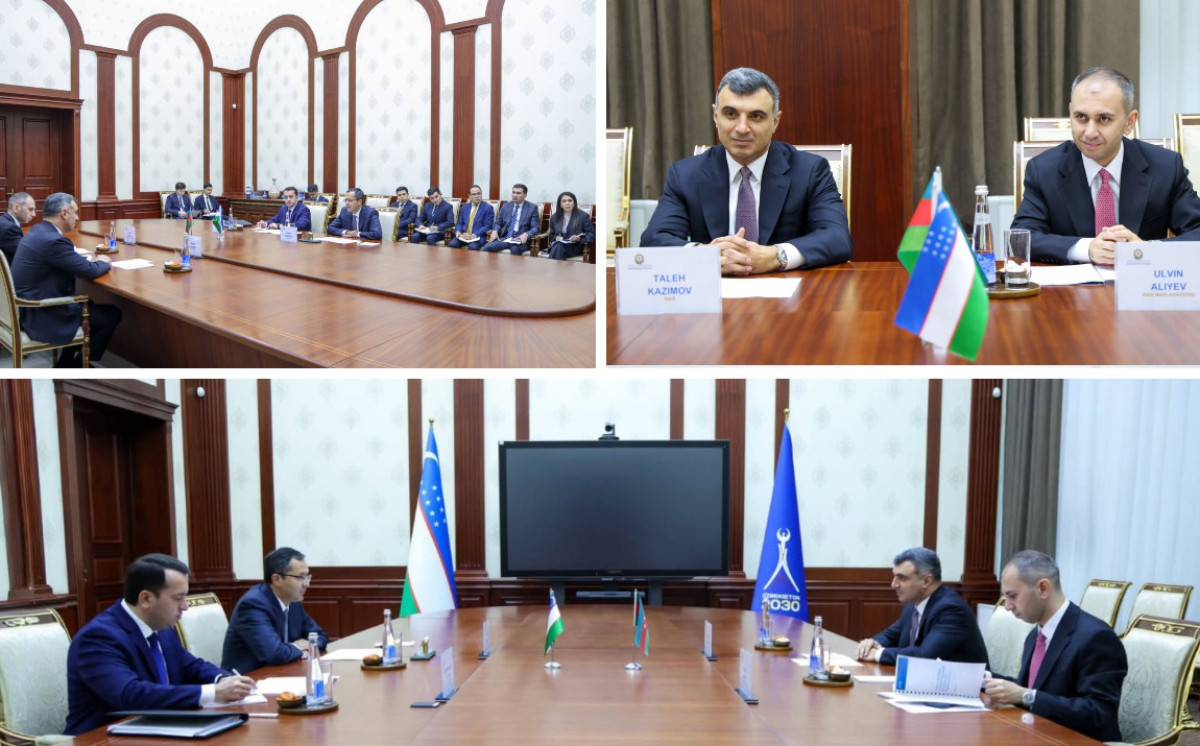 Delegation led by Central Bank Governor Taleh Kazimov pays working visit to the Central Bank of Uzbekistan 