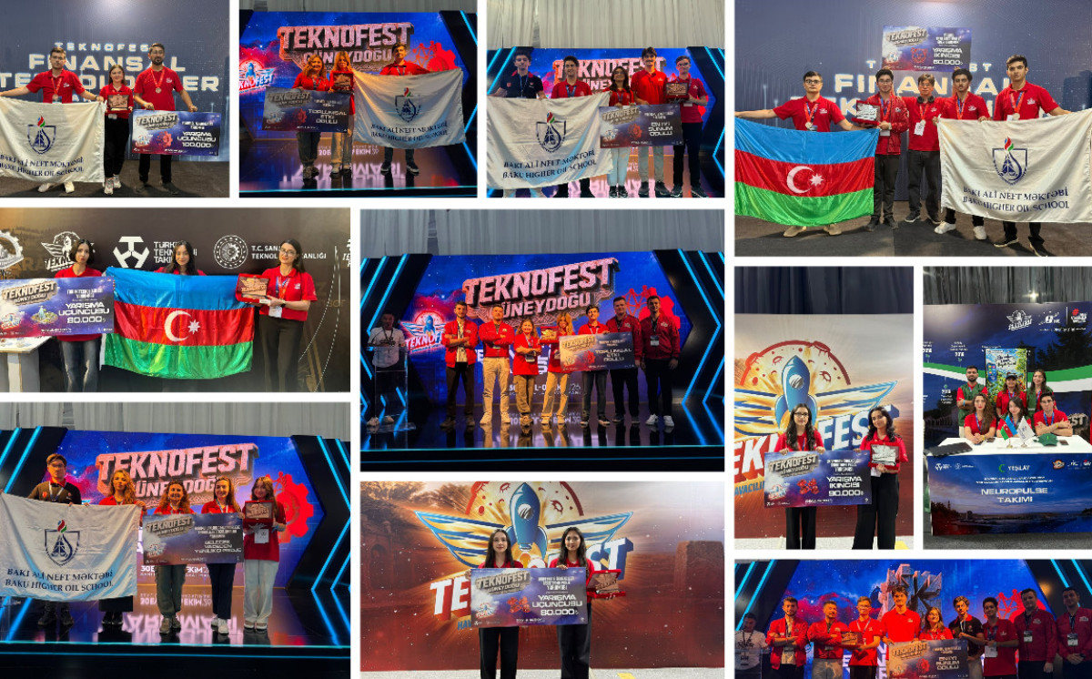 Bakı Ali Neft Məktəbinin komandaları "TEKNOFEST 2026"da 8 mükafat qazanıb 